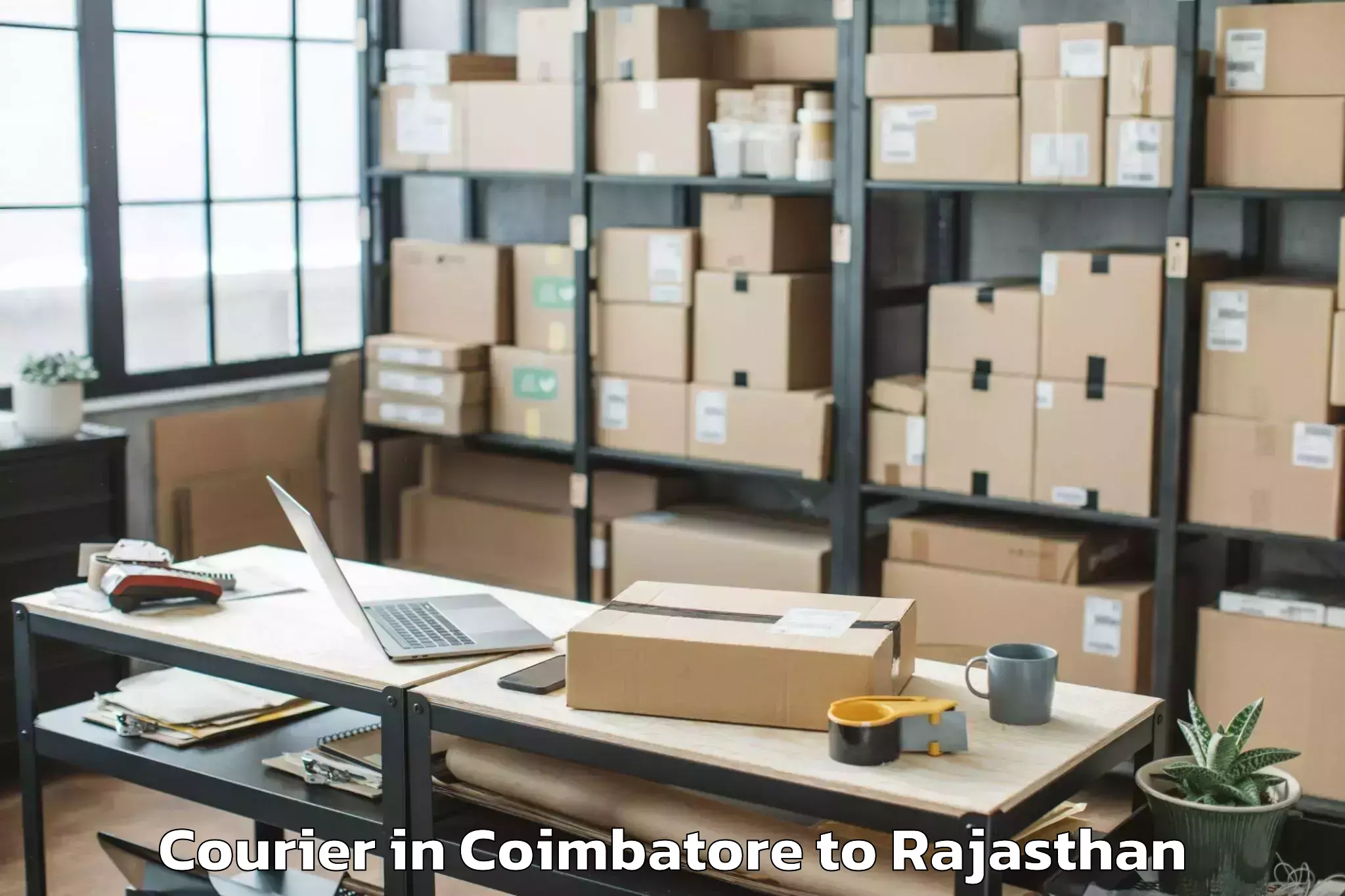 Reliable Coimbatore to Lachhmangarh Sikar Courier